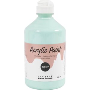 Akrylmaling Blank, mint grøn, 500 ml/ 1 fl.