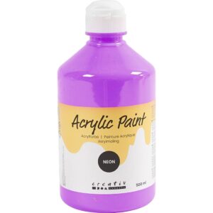 Akrylmaling Neon, lilla, 500 ml/ 1 fl.