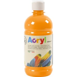 PRIMO Allround Acrylmaling, blank, orange, 500 ml/ 1 fl.
