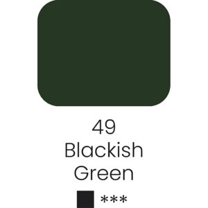 Art Akvarelfarver, nr. 49, str. 10x15x20 mm, farve #49 Blackish green, 1 stk.