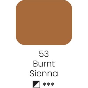 Art Akvarelfarver, nr. 53, str. 10x15x20 mm, burnt sienna, 1 stk.