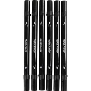 Tekstiltusch, streg 2,3+3,6 mm, sort, 6 stk./ 1 pk.