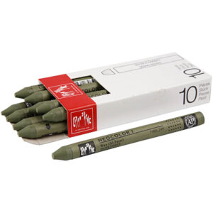 CARAN D?ACHE Neocolor I, L: 10 cm, tykkelse 8,5 mm, olive (249), 10 stk./ 1 pk.