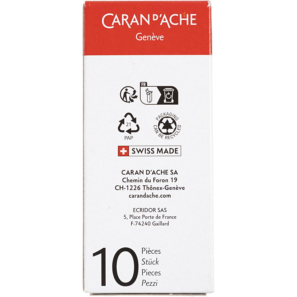 CARAN D?ACHE Neocolor II, L: 10 cm, tykkelse 8,5 mm, orange (030), 10 stk./ 1 pk. - Image 4