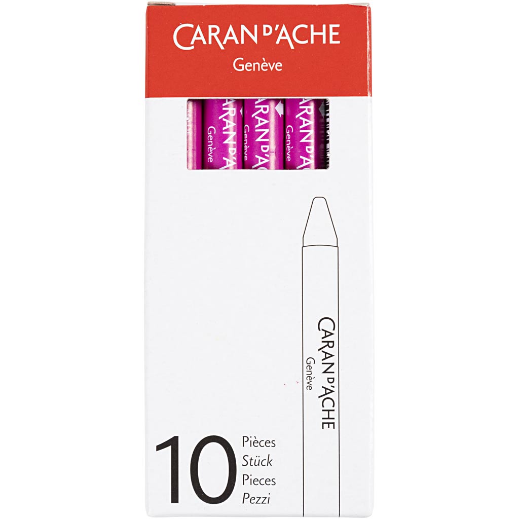 CARAN D?ACHE Neocolor II, L: 10 cm, tykkelse 8,5 mm, crimson (090), 10 stk./ 1 pk. - Image 3
