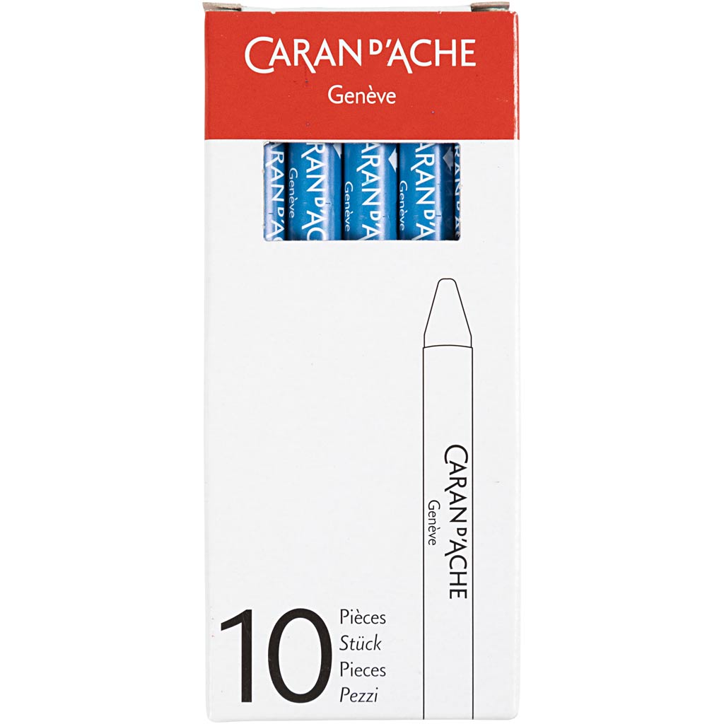 CARAN D?ACHE Neocolor II, L: 10 cm, tykkelse 8,5 mm, cobalt blue (160), 10 stk./ 1 pk. - Image 3