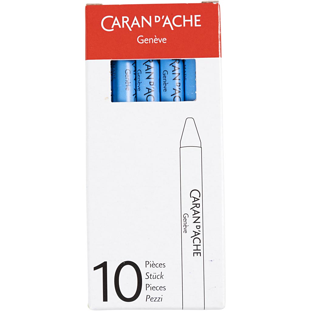 CARAN D?ACHE Neocolor II, L: 10 cm, tykkelse 8,5 mm, light blue (161), 10 stk./ 1 pk. - Image 3