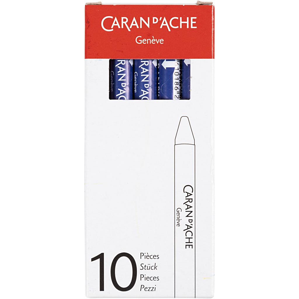 CARAN D?ACHE Neocolor II, L: 10 cm, tykkelse 8,5 mm, prussian blue (159), 10 stk./ 1 pk. - Image 3
