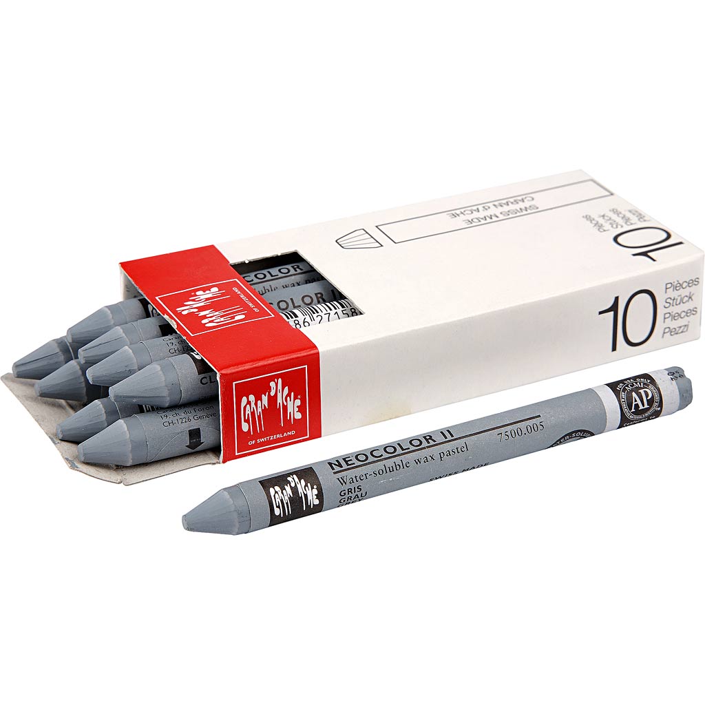 CARAN D?ACHE Neocolor II, L: 10 cm, tykkelse 8,5 mm, payne's grey (508), 10 stk./ 1 pk.