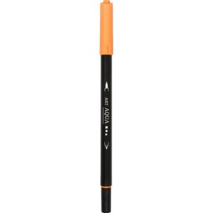 Vandbaseret akvareltusch med dobbeltspids, streg 2+4-8 mm, lys orange, 1 stk.