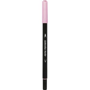 Vandbaseret akvareltusch med dobbeltspids, streg 2+4-8 mm, rosa, 1 stk.