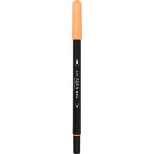 Vandbaseret akvareltusch med dobbeltspids, streg 2+4-8 mm, pastelorange, 1 stk.