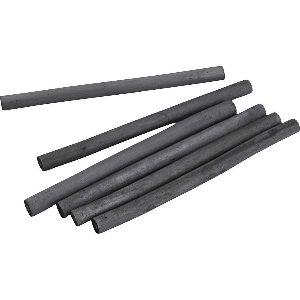 Tegnekul, L: 115 mm, diam. 10 mm, hård, 6 stk./ 1 pk.