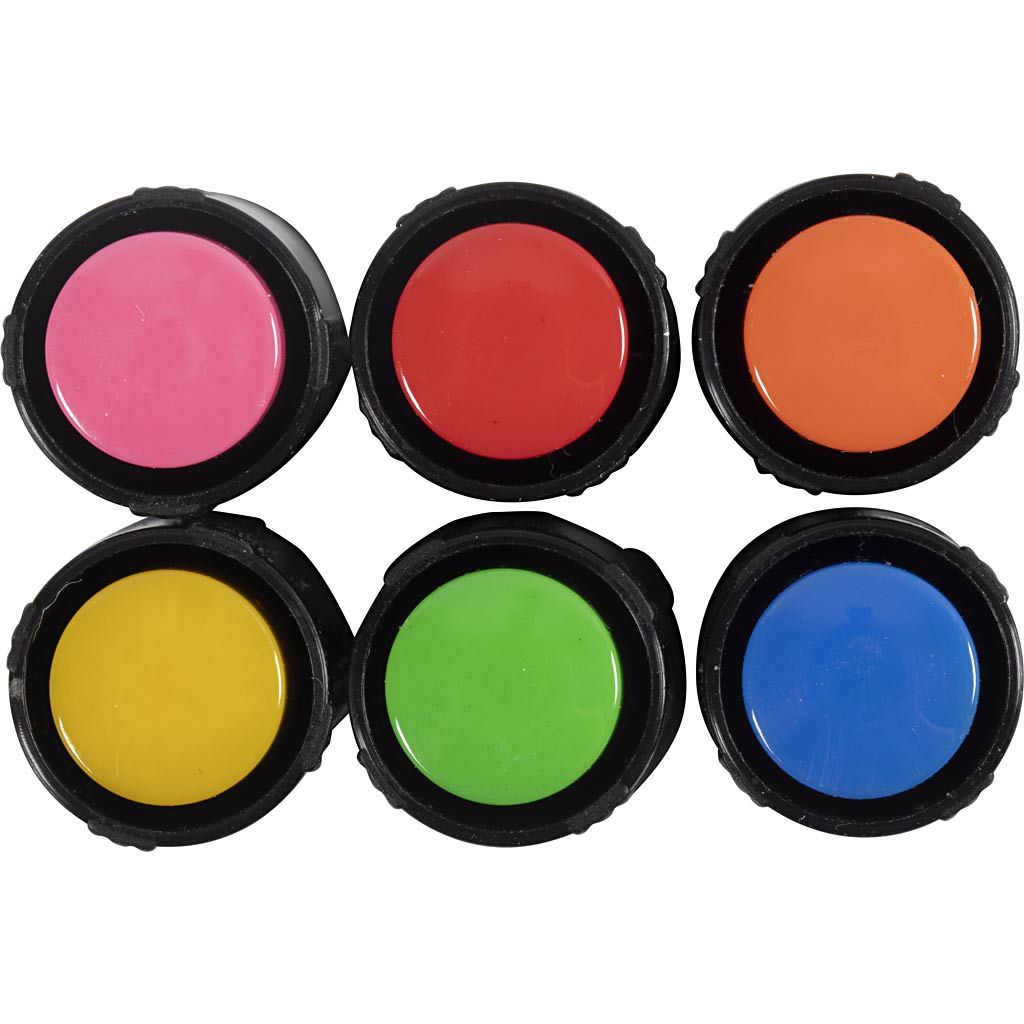 Glas- og Porcelænstusch, streg 1-4 mm, halvdækkende, colorful, 6 stk./ 1 pk. - Image 6