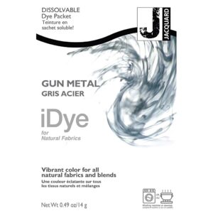 iDye Naturtekstiler, grå metal, 14 g/ 1 pk.