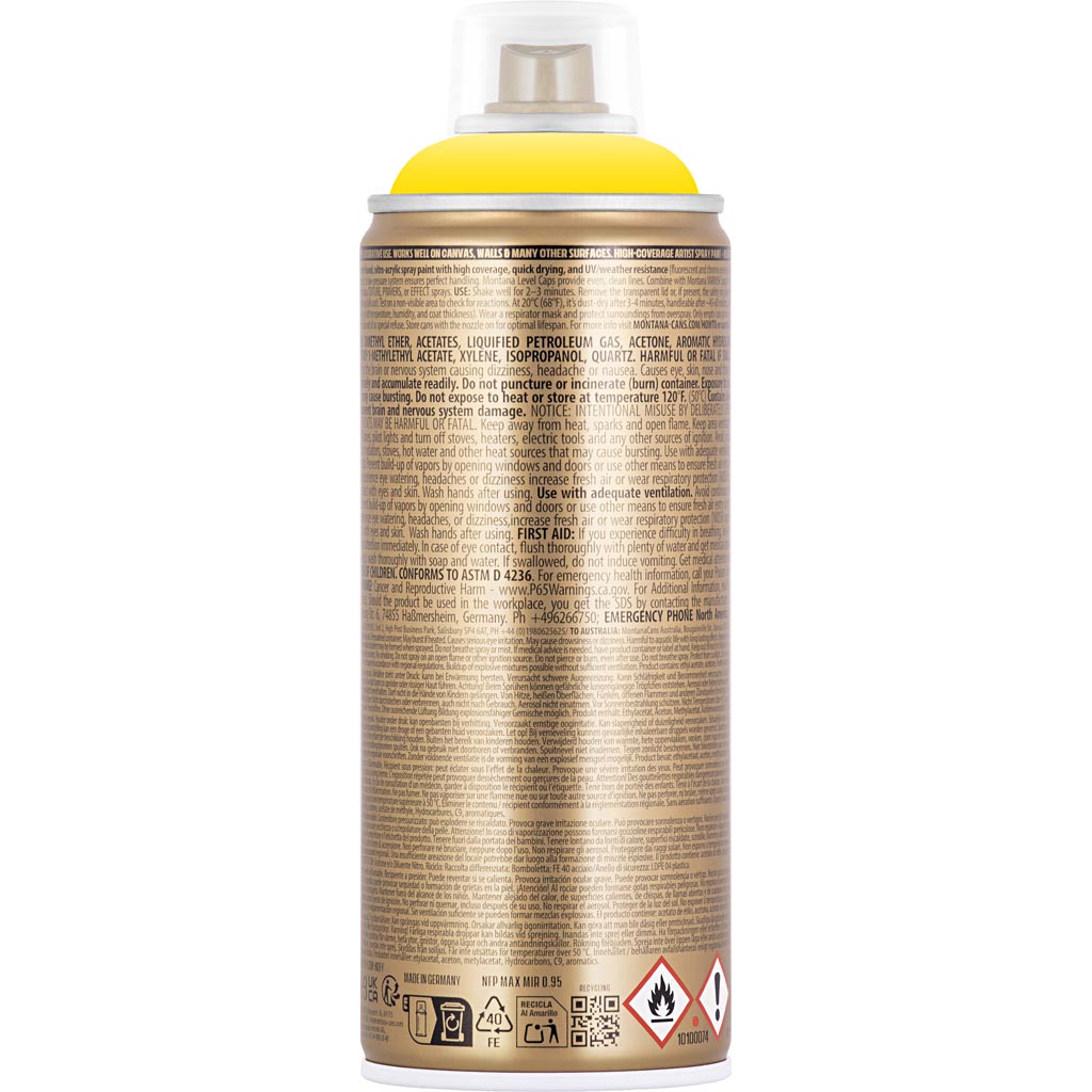 Spraymaling, gul, 400 ml/ 1 ds. - Image 5