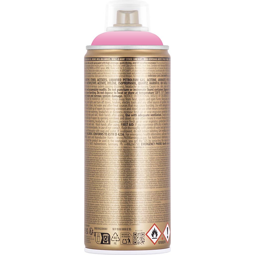 Spraymaling, lys pink, 400 ml/ 1 ds. - Image 5