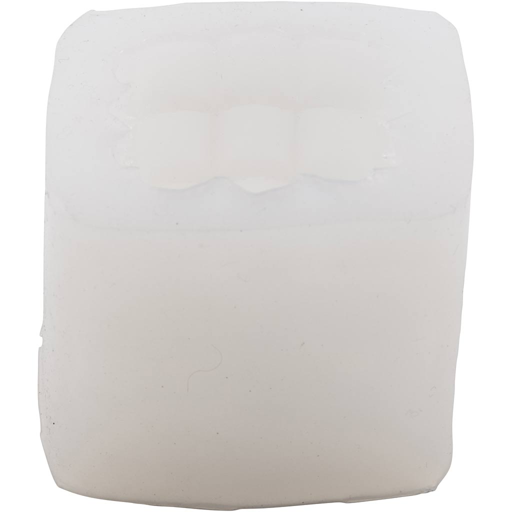 Silikoneform, Firkant med bobler, H: 5 cm, diam. 6 cm, B: 6 cm, 1 stk./ 1 pk. - Image 4