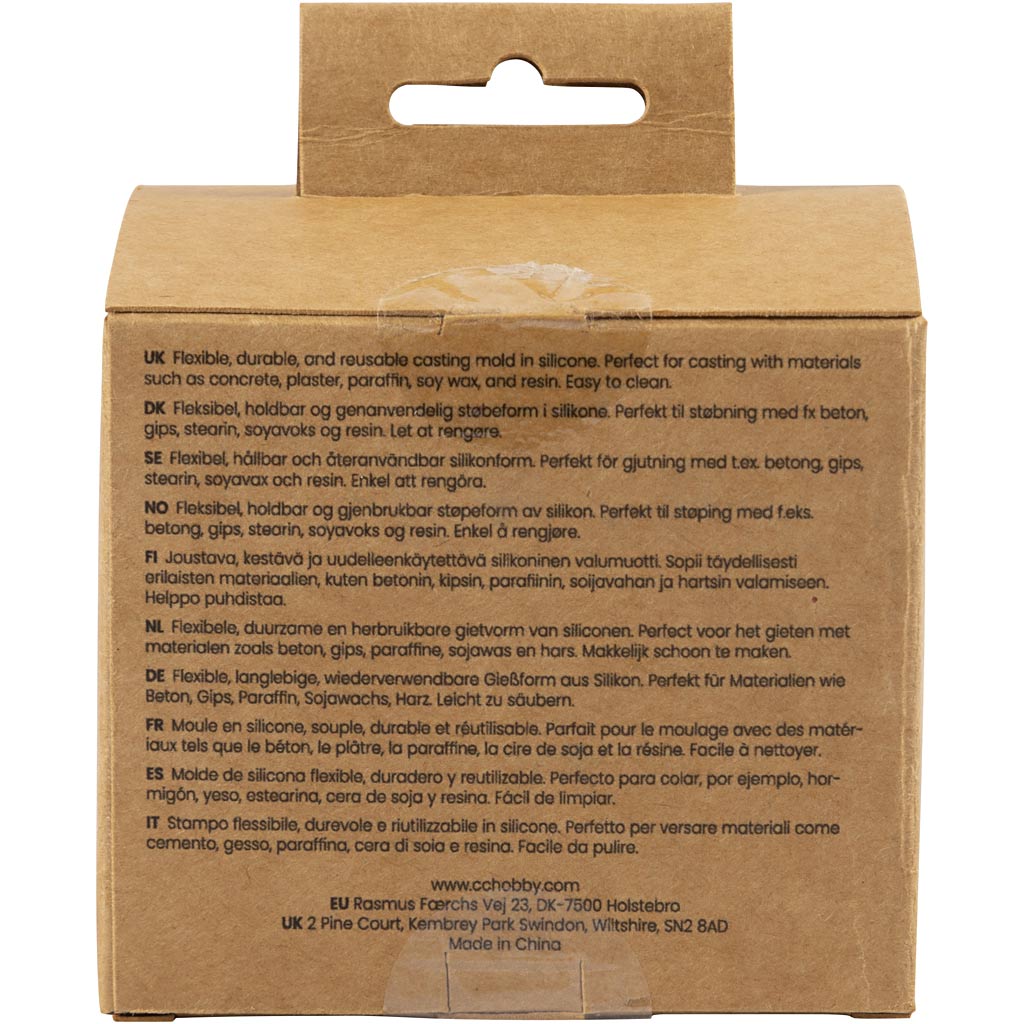 Silikoneform, Firkant med bobler, H: 5 cm, diam. 6 cm, B: 6 cm, 1 stk./ 1 pk. - Image 2