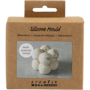 Silikoneform, Firkant med bobler, H: 4 cm, diam. 4 cm, B: 4 cm, 1 stk./ 1 pk.