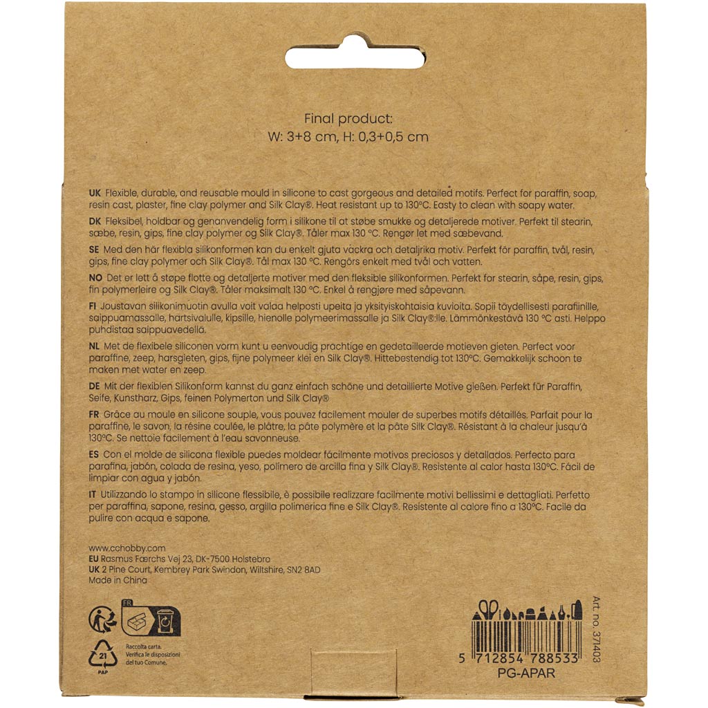 Silikoneform, Flagermus og græskar, H: 0,3+0,5 cm, B: 3+8 cm, mat transparent, 2 stk./ 1 stk. - Image 2