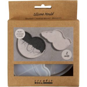 Silikoneform, Konkylie, H: 0,6 cm, L: 12 cm, B: 8-9 cm, 2 stk./ 1 pk.