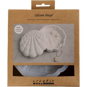 Silikoneform, Musling, H: 3 cm, L: 13,2 cm, B: 13,3 cm, 1 stk.