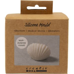Silikoneform, Musling, H: 6 cm, L: 9 cm, B: 5 cm, 1 stk.