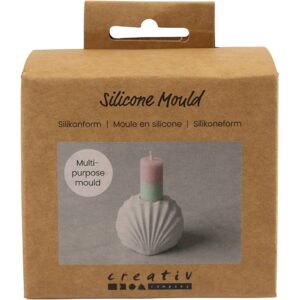 Silikoneform, Muslingelysestage, H: 5,5 cm, L: 6,8 cm, B: 5,5 cm, 1 stk.