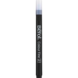 Berol Colourfine Tusch, streg 0,5-0,7 mm, sort, 24 stk./ 1 pk.