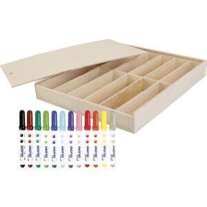 Tusch, diam. 4,5 mm, streg 1-1,5 mm, ass. farver, 12x12 stk., 144 stk./ 1 pk.
