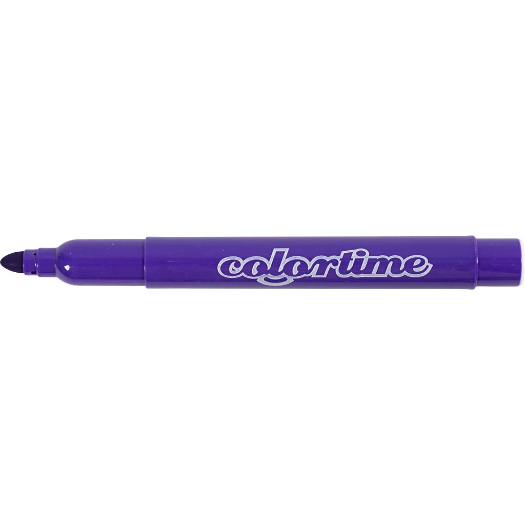 Colortime Tusch, streg 5 mm, lilla, 12 stk./ 1 pk. - Image 7