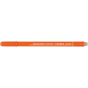 Lyra Graduate Fineliner, streg 0,5 mm, orange, 12 stk./ 1 pk.