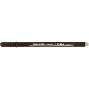 Lyra Graduate Fineliner, streg 0,5 mm, brun, 12 stk./ 1 pk.