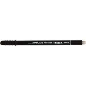 Lyra Graduate Fineliner, streg 0,5 mm, sort, 12 stk./ 1 pk.