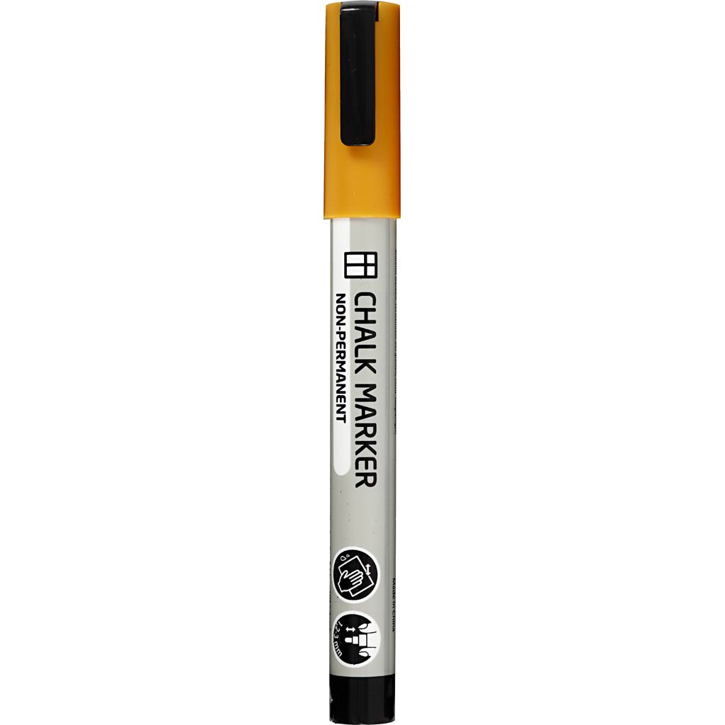 Kridttusch, streg 1,2-2,5 mm, lys orange, 1 stk.
