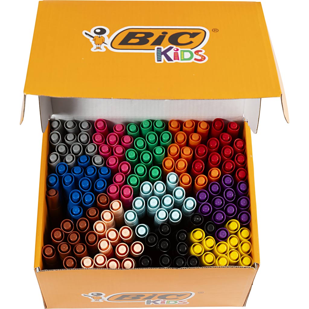 BIC Visa Color Tusch, streg 3 mm, ass. farver, 12x12 stk./ 1 pk. - Image 6