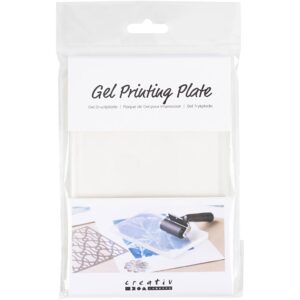 Gel Trykplade, str. 12,7x17,8x1 cm, mat transparent, 1 stk.