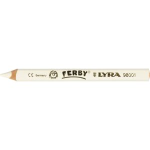 Lyra Ferby Kraftige Farveblyanter, L: 12 cm, mine 6.3 mm, hvid, 6 stk./ 1 pk.