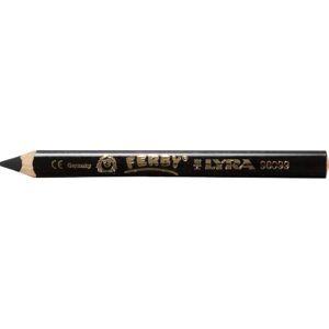 Lyra Ferby Kraftige Farveblyanter, L: 12 cm, mine 6.3 mm, sort, 6 stk./ 1 pk.