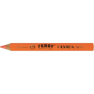 Lyra Ferby Kraftige Farveblyanter, L: 12 cm, mine 6.3 mm, lys rød, 6 stk./ 1 pk.