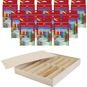 Jumbo akvarel, i trækasse m. låg, mine 4 mm, 12x12 stk., 144 stk./ 1 pk.