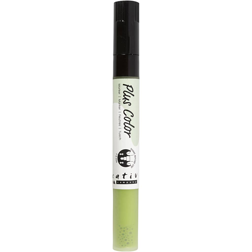 Plus Color Tusch, L: 14,5 cm, streg 1-2 mm, leaf green, 5,5 ml, 1 stk. - Image 3