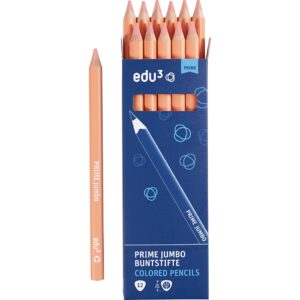 edu Kraftige Farveblyanter, tykkelse 10 mm, mine 6.25 mm, pudder, 12 stk./ 1 pk.