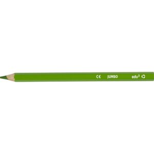 edu Jumbo Farveblyanter, tykkelse 10 mm, mine 5 mm, lys grøn, 12 stk./ 1 pk.