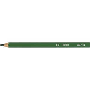 edu Jumbo Farveblyanter, tykkelse 10 mm, mine 5 mm, grøn, 12 stk./ 1 pk.