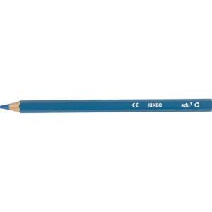 edu Jumbo Farveblyanter, tykkelse 10 mm, mine 5 mm, lyseblå, 12 stk./ 1 pk.