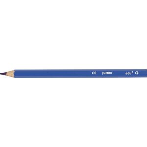 edu Jumbo Farveblyanter, tykkelse 10 mm, mine 5 mm, blå, 12 stk./ 1 pk.