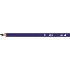 edu Jumbo Farveblyanter, tykkelse 10 mm, mine 5 mm, streg 5 mm, mørk blå, 12 stk./ 1 pk.