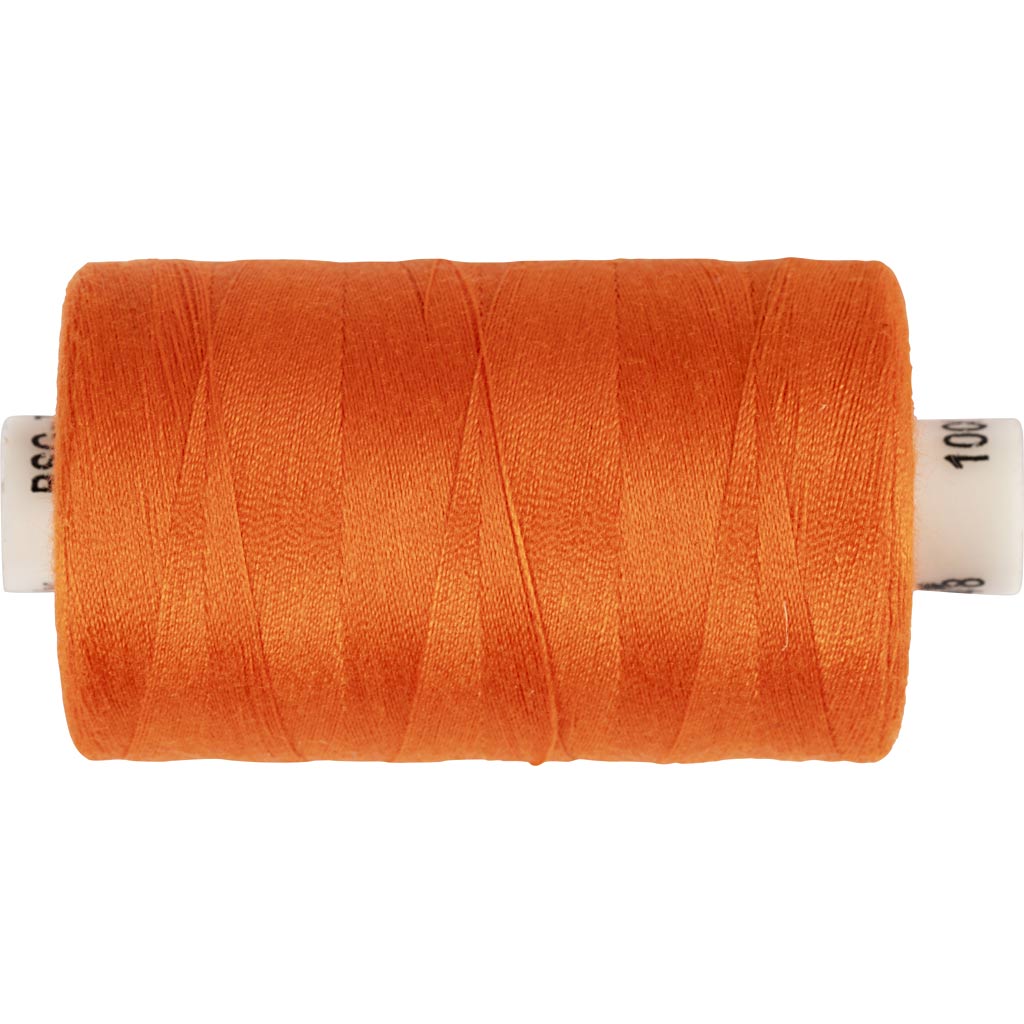 Polyester Sytråd, mørk orange, 1000 m/ 1 rl.
